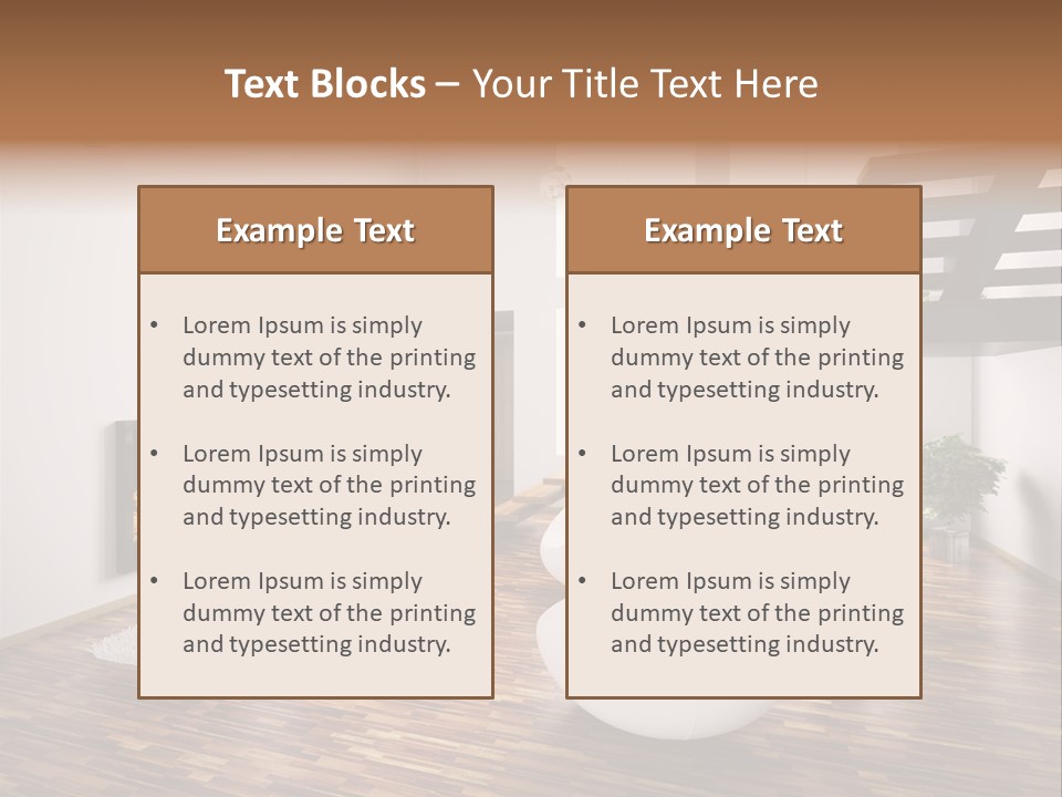 Window Stair Hall PowerPoint Template