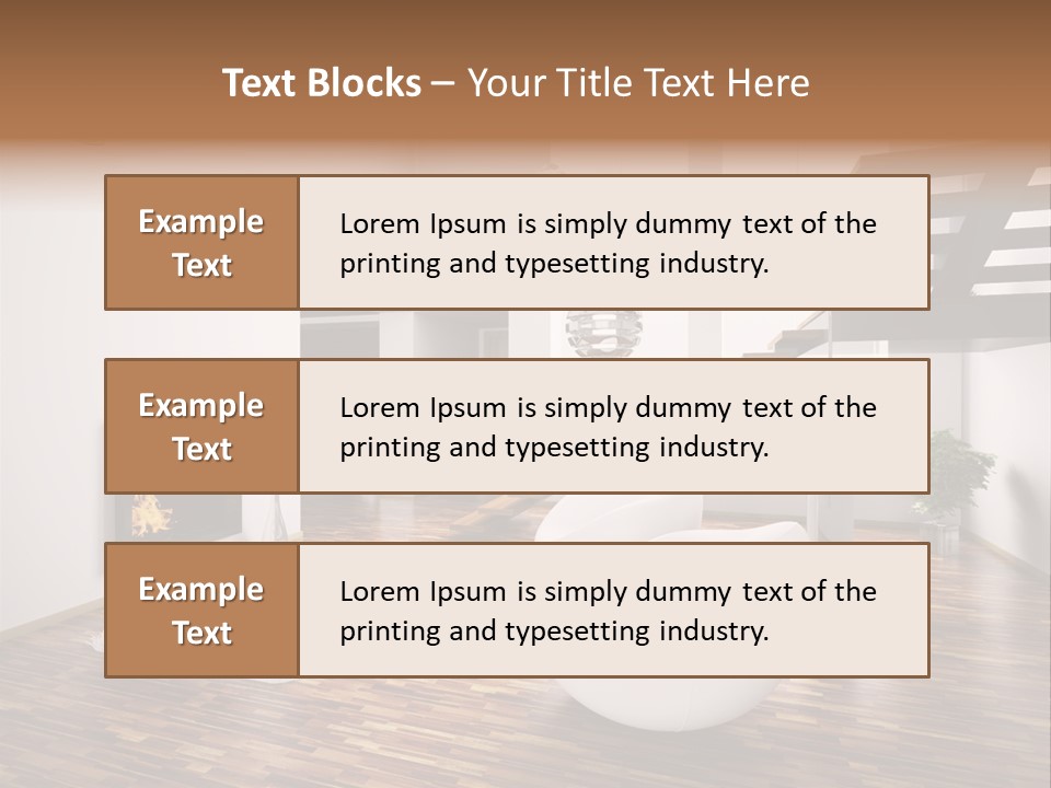 Window Stair Hall PowerPoint Template