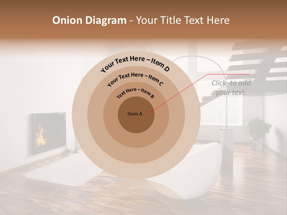 Window Stair Hall PowerPoint Template
