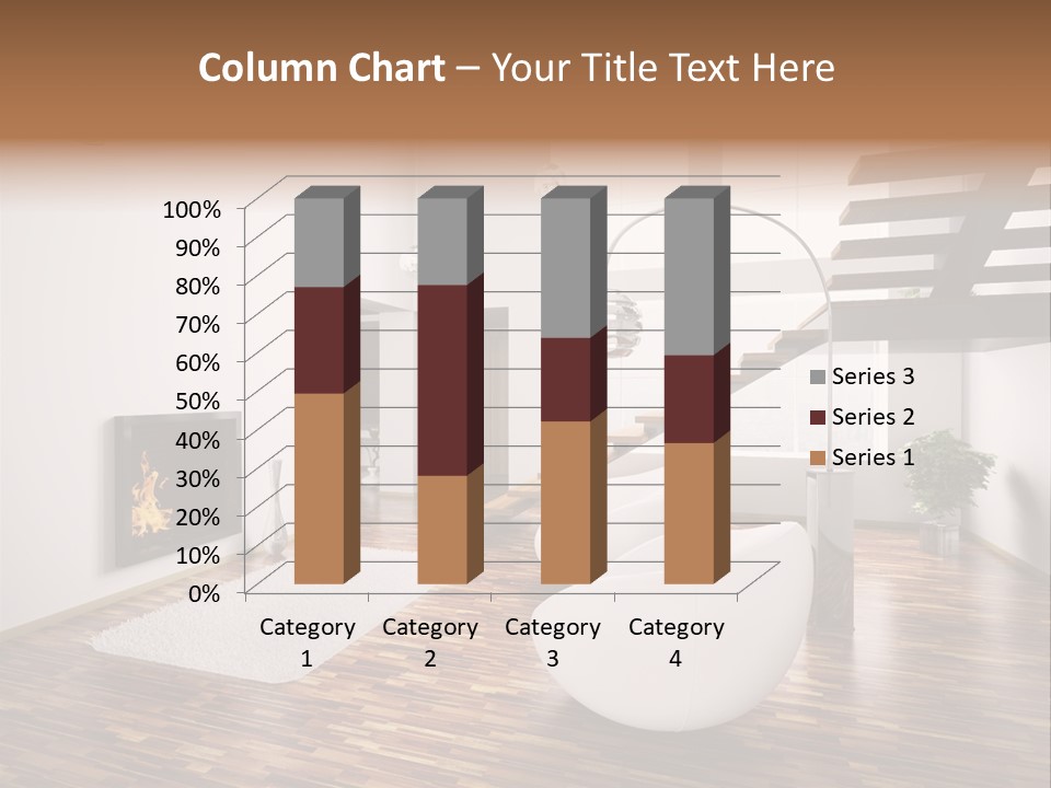 Window Stair Hall PowerPoint Template