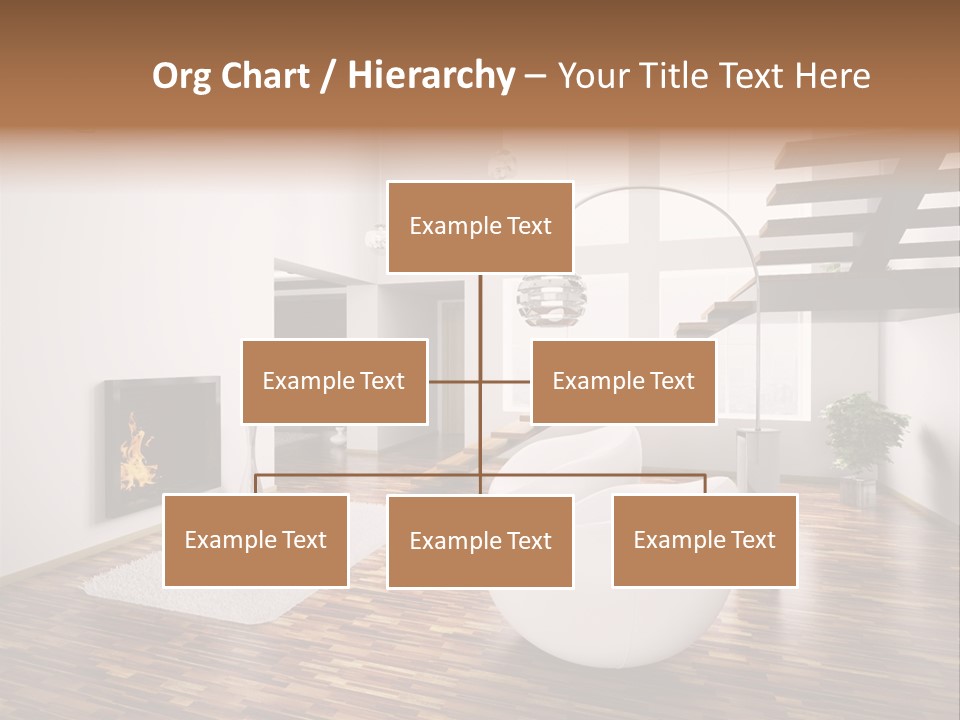 Window Stair Hall PowerPoint Template