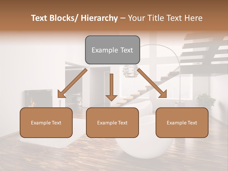 Window Stair Hall PowerPoint Template