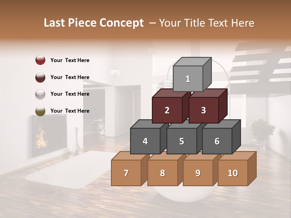 Window Stair Hall PowerPoint Template