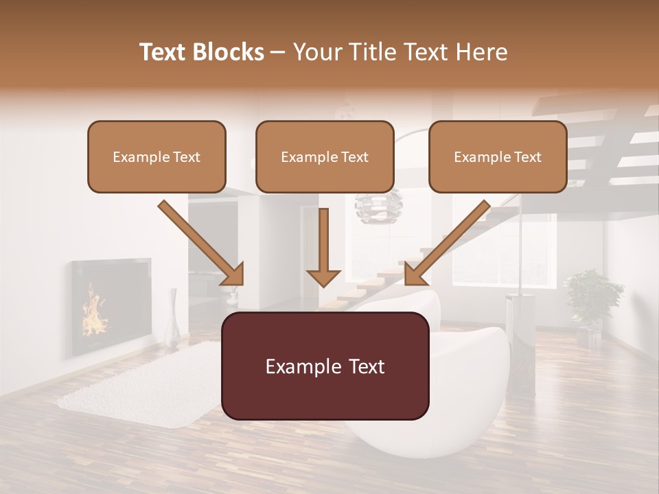 Window Stair Hall PowerPoint Template