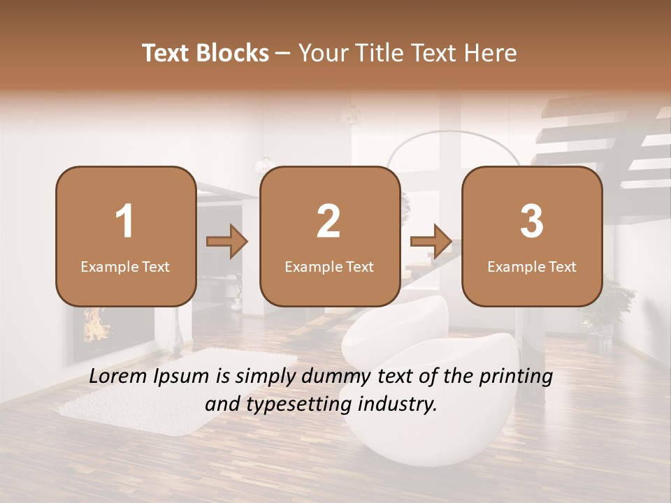 Window Stair Hall PowerPoint Template