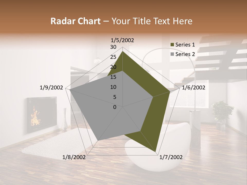 Window Stair Hall PowerPoint Template