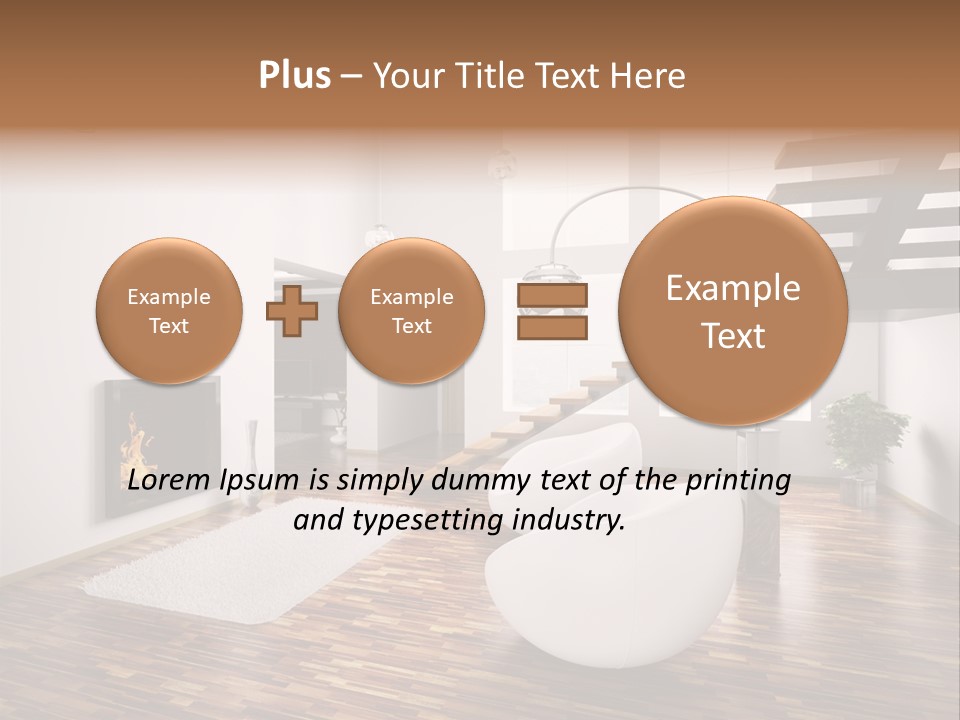Window Stair Hall PowerPoint Template