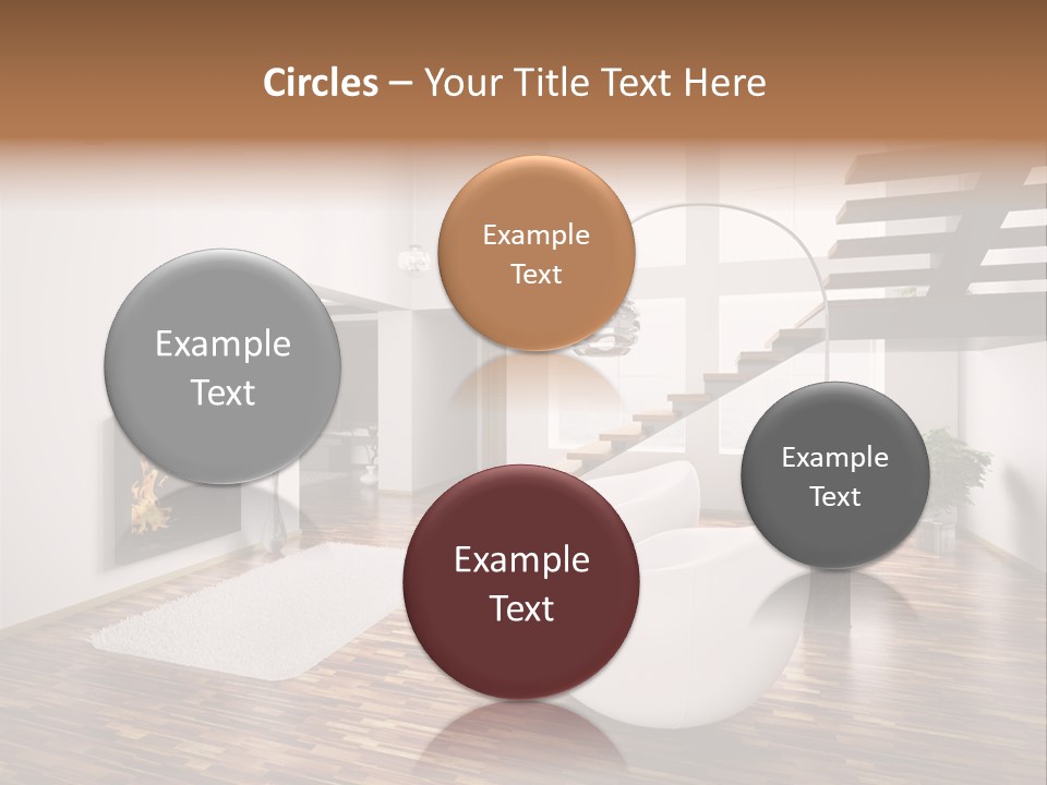 Window Stair Hall PowerPoint Template