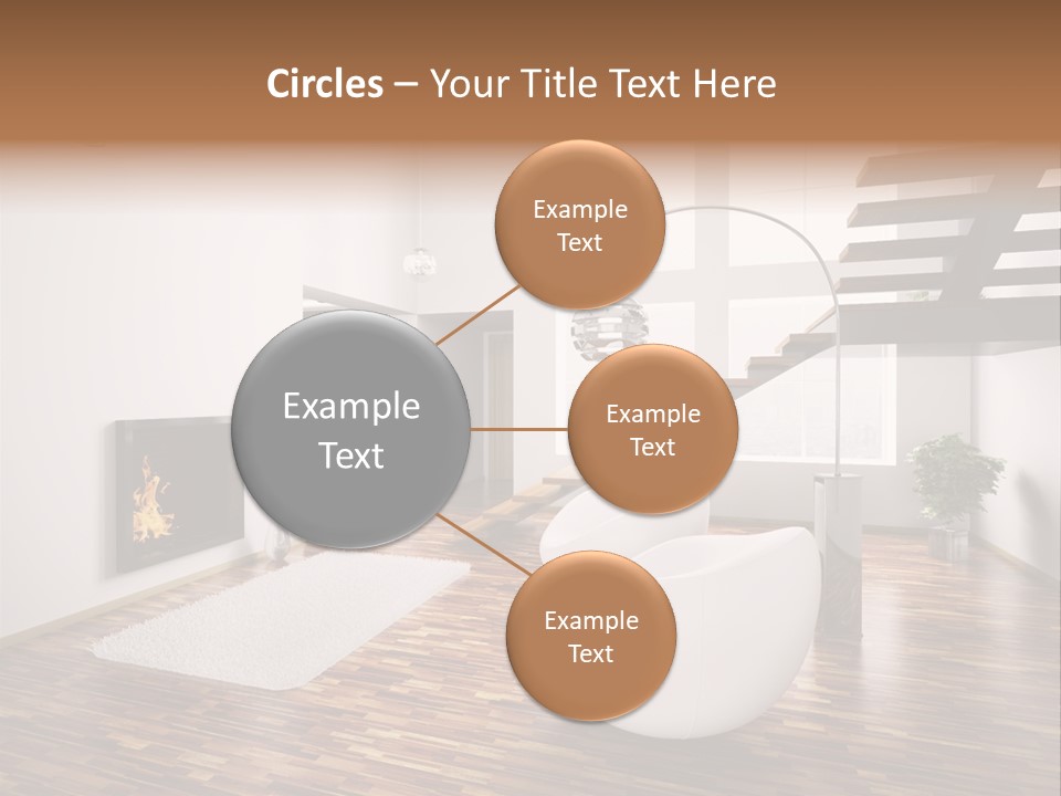 Window Stair Hall PowerPoint Template