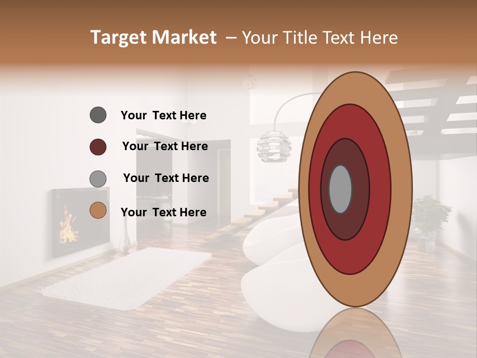 Window Stair Hall PowerPoint Template