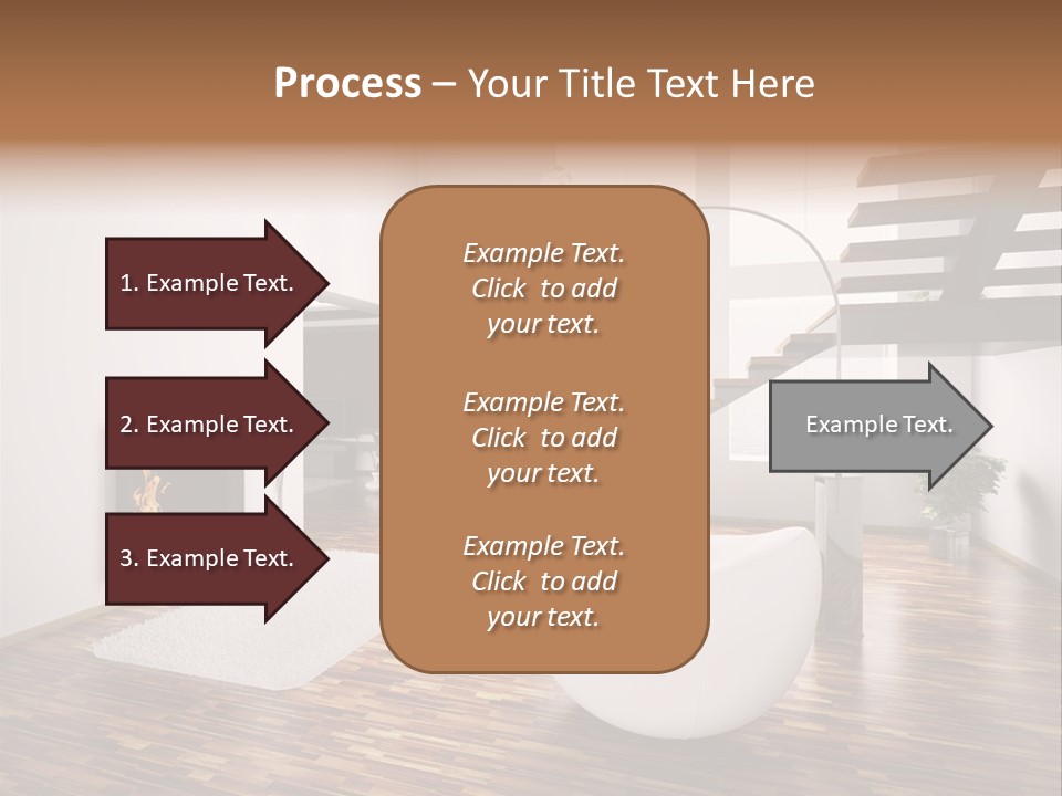 Window Stair Hall PowerPoint Template