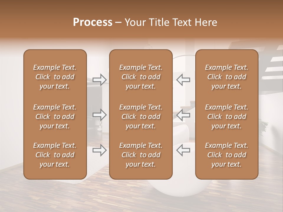 Window Stair Hall PowerPoint Template