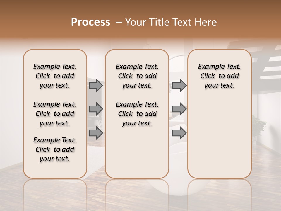 Window Stair Hall PowerPoint Template