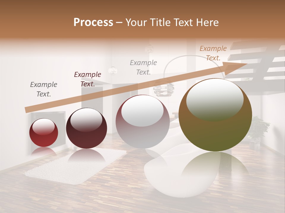 Window Stair Hall PowerPoint Template