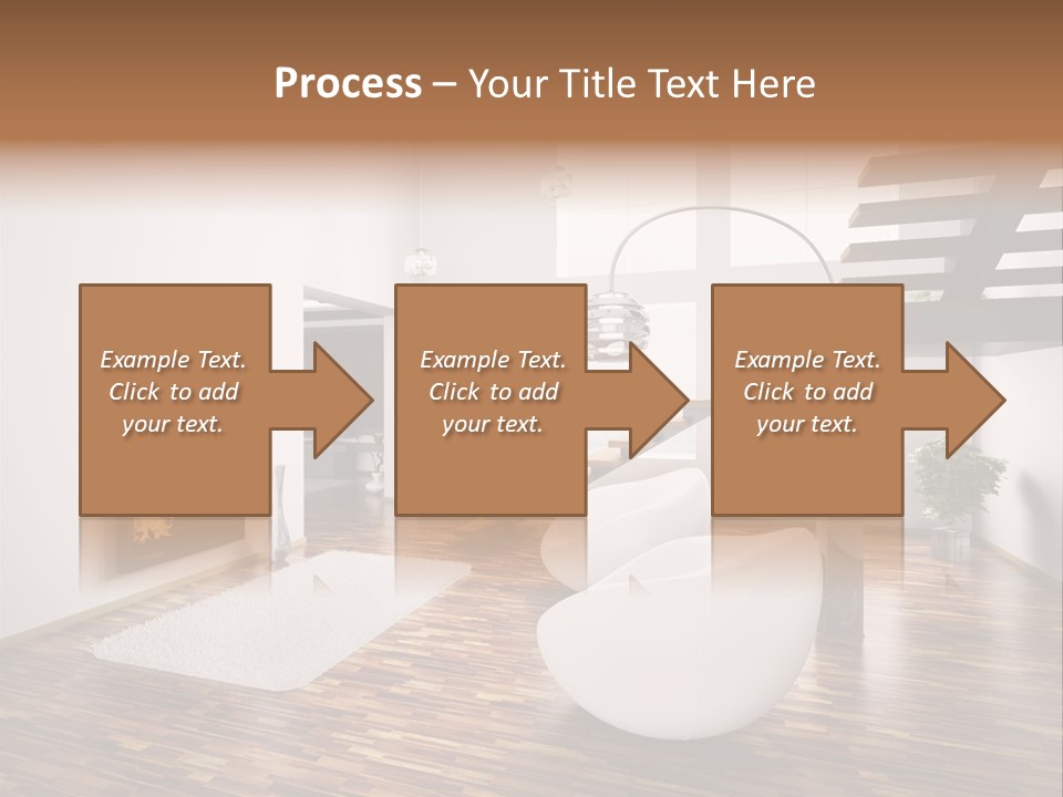 Window Stair Hall PowerPoint Template