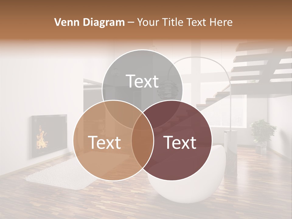 Window Stair Hall PowerPoint Template