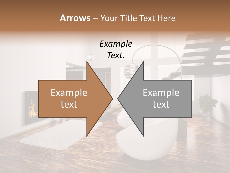 Window Stair Hall PowerPoint Template