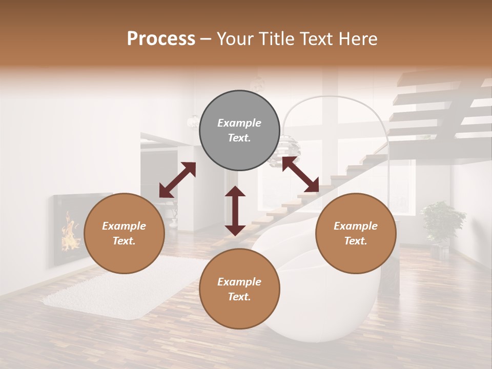 Window Stair Hall PowerPoint Template