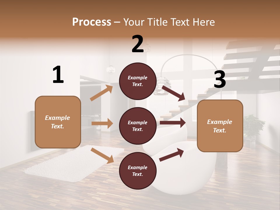 Window Stair Hall PowerPoint Template