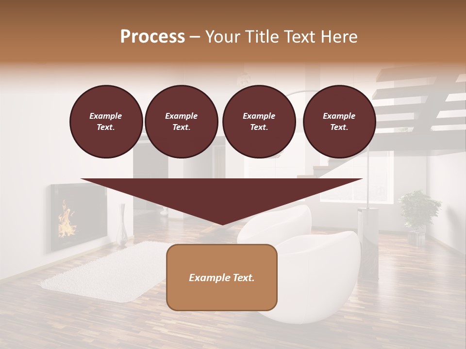 Window Stair Hall PowerPoint Template