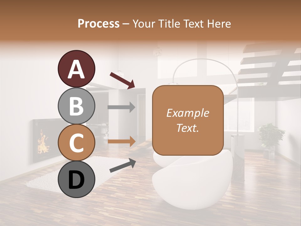 Window Stair Hall PowerPoint Template