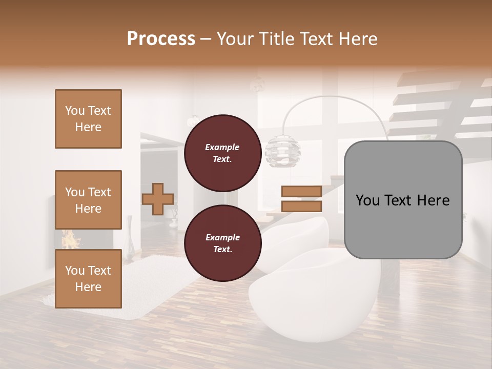 Window Stair Hall PowerPoint Template