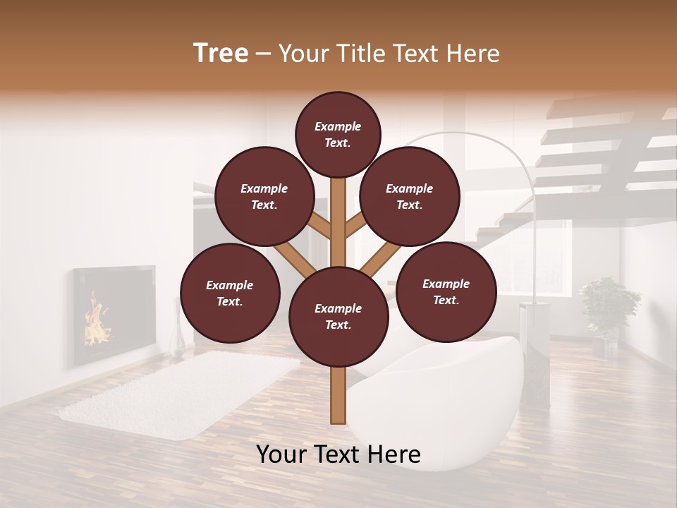Window Stair Hall PowerPoint Template