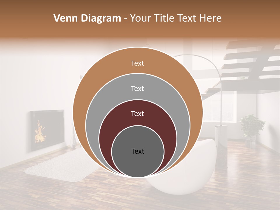 Window Stair Hall PowerPoint Template