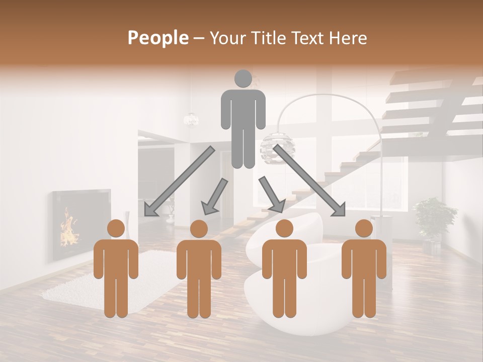 Window Stair Hall PowerPoint Template