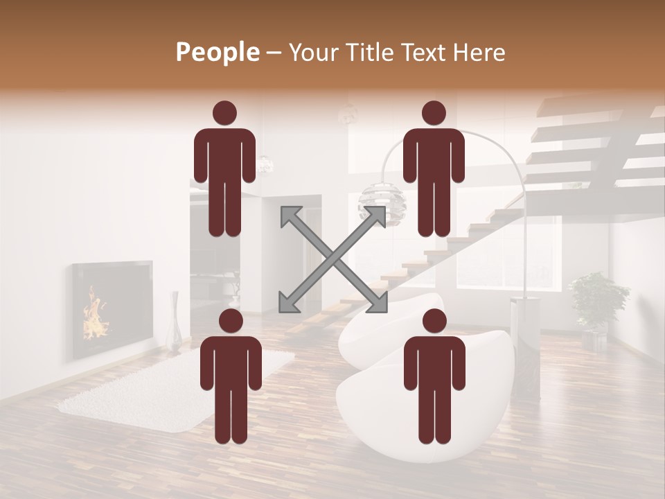 Window Stair Hall PowerPoint Template
