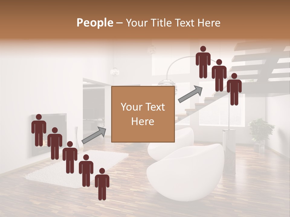 Window Stair Hall PowerPoint Template