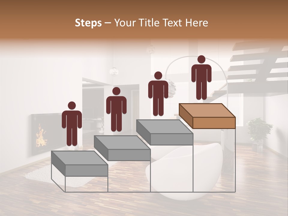 Window Stair Hall PowerPoint Template