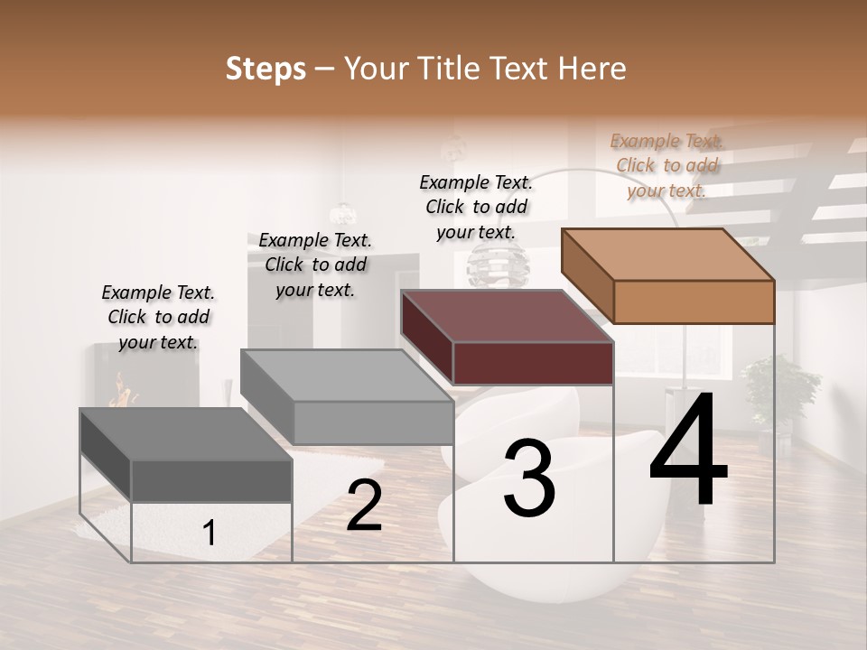 Window Stair Hall PowerPoint Template