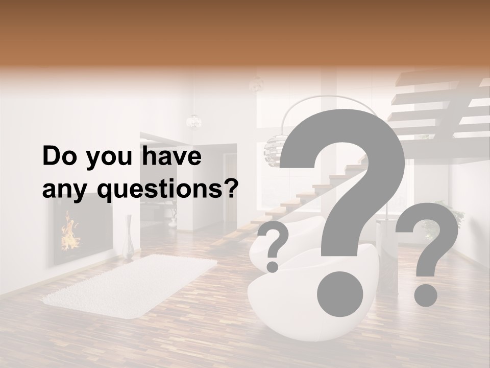 Window Stair Hall PowerPoint Template