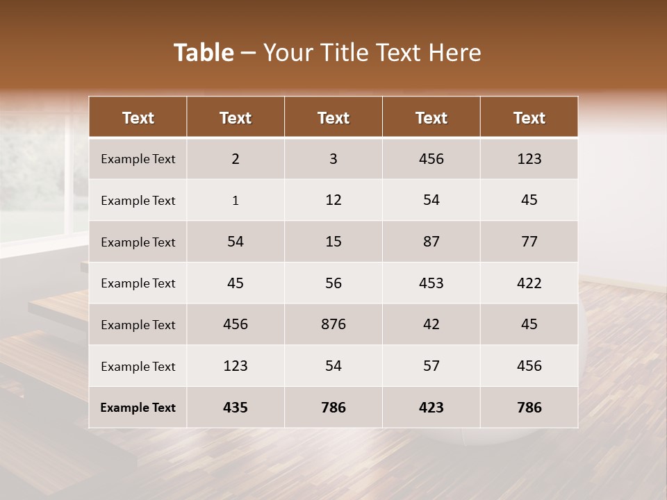 Floor Wall Render PowerPoint Template