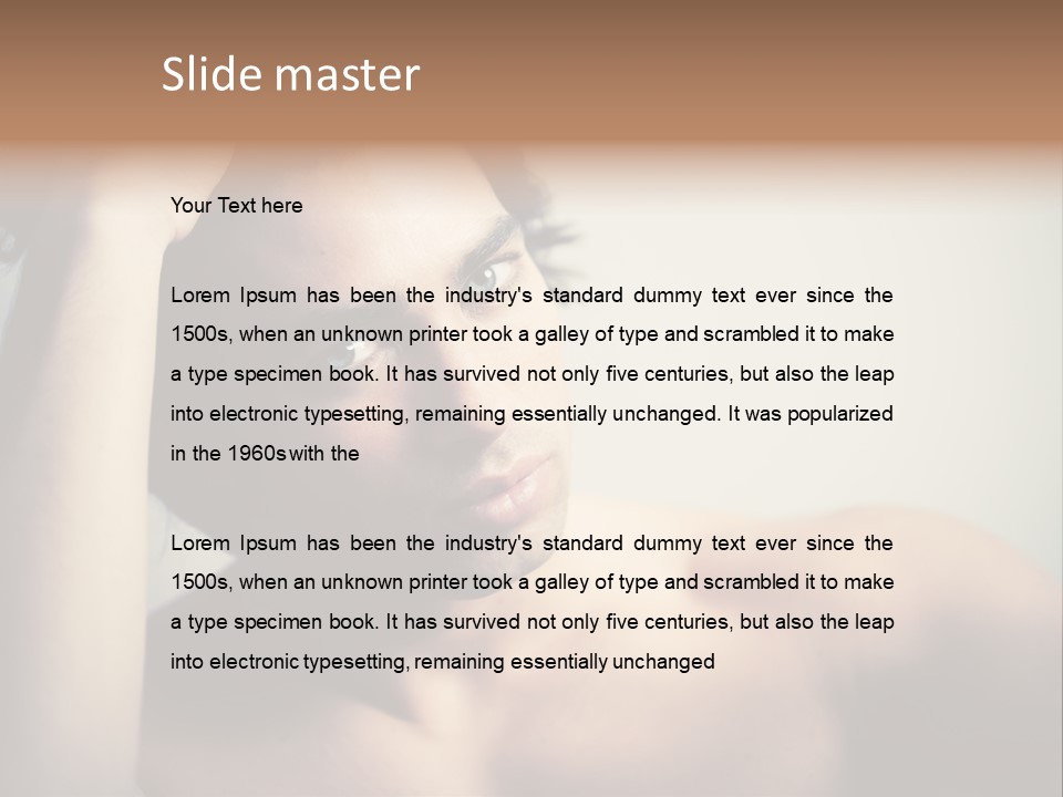 Boy Caucasian Blue PowerPoint Template