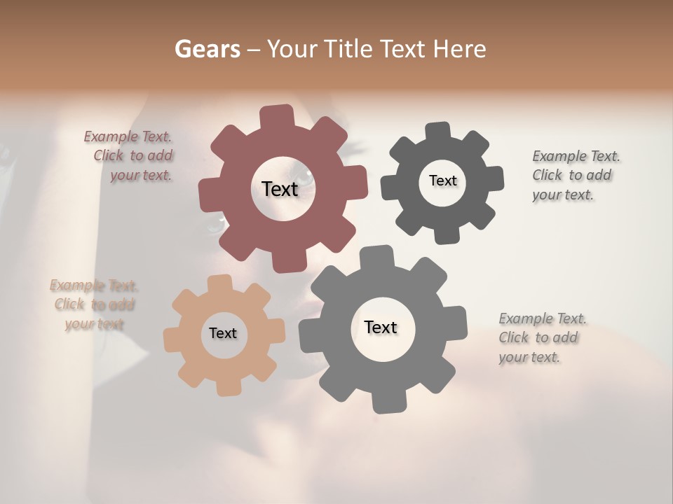 Boy Caucasian Blue PowerPoint Template