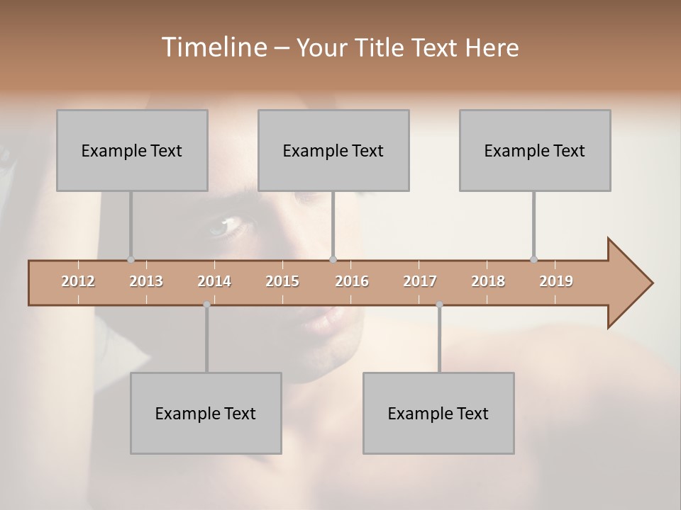 Boy Caucasian Blue PowerPoint Template