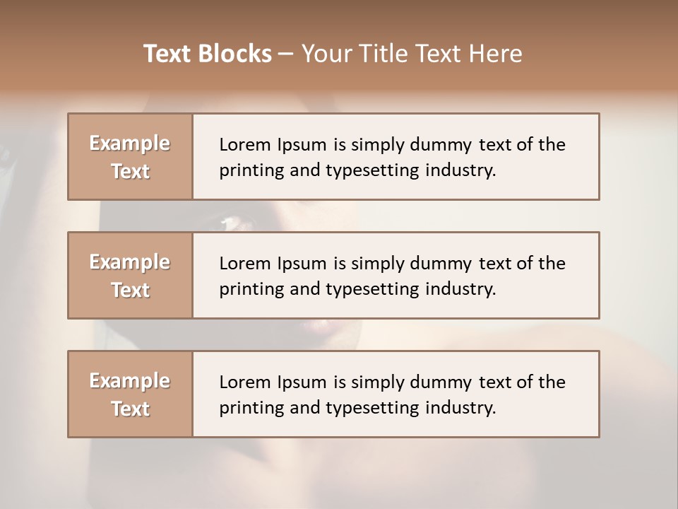 Boy Caucasian Blue PowerPoint Template