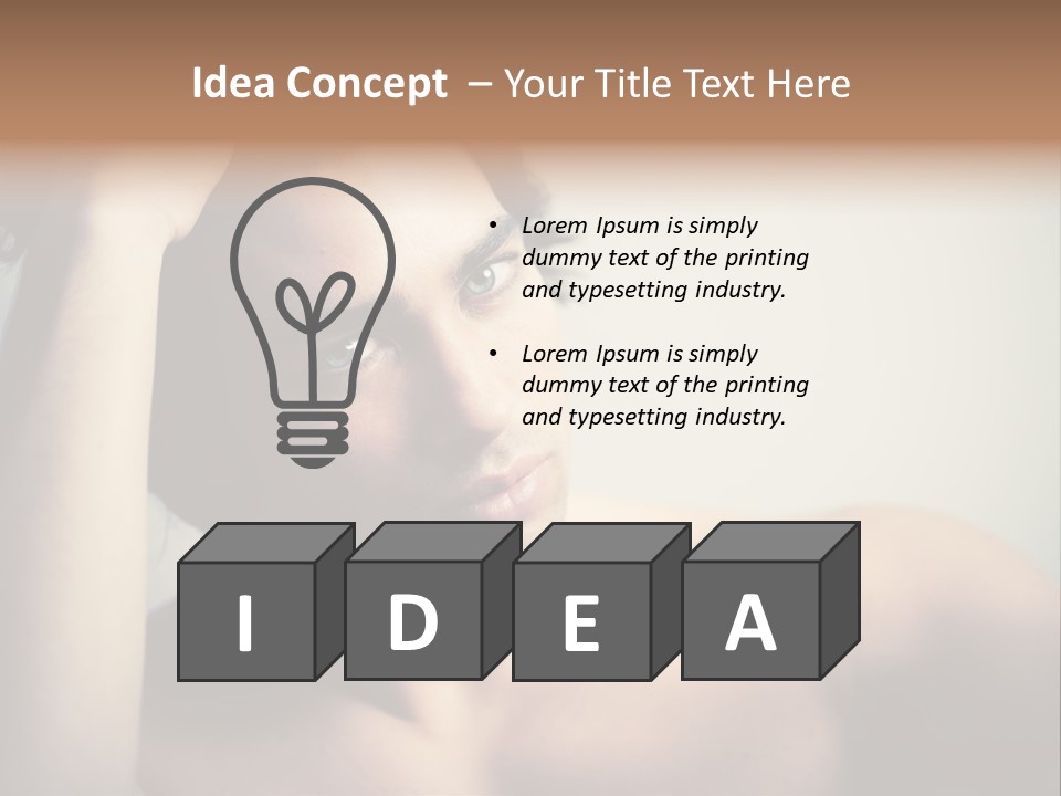 Boy Caucasian Blue PowerPoint Template