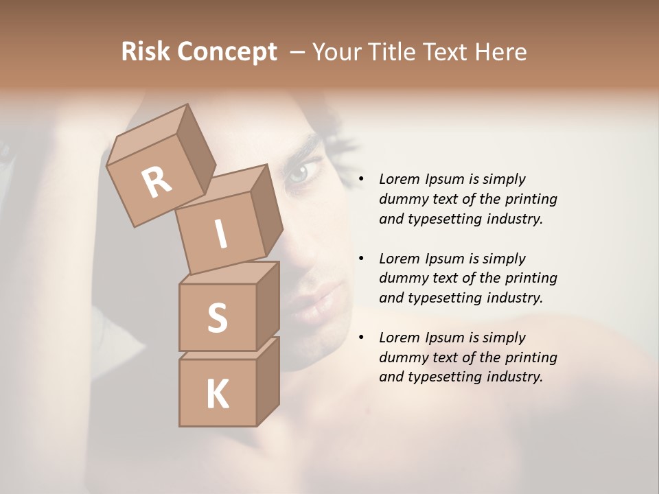 Boy Caucasian Blue PowerPoint Template