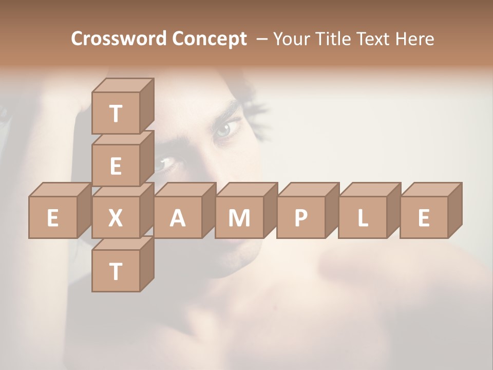 Boy Caucasian Blue PowerPoint Template