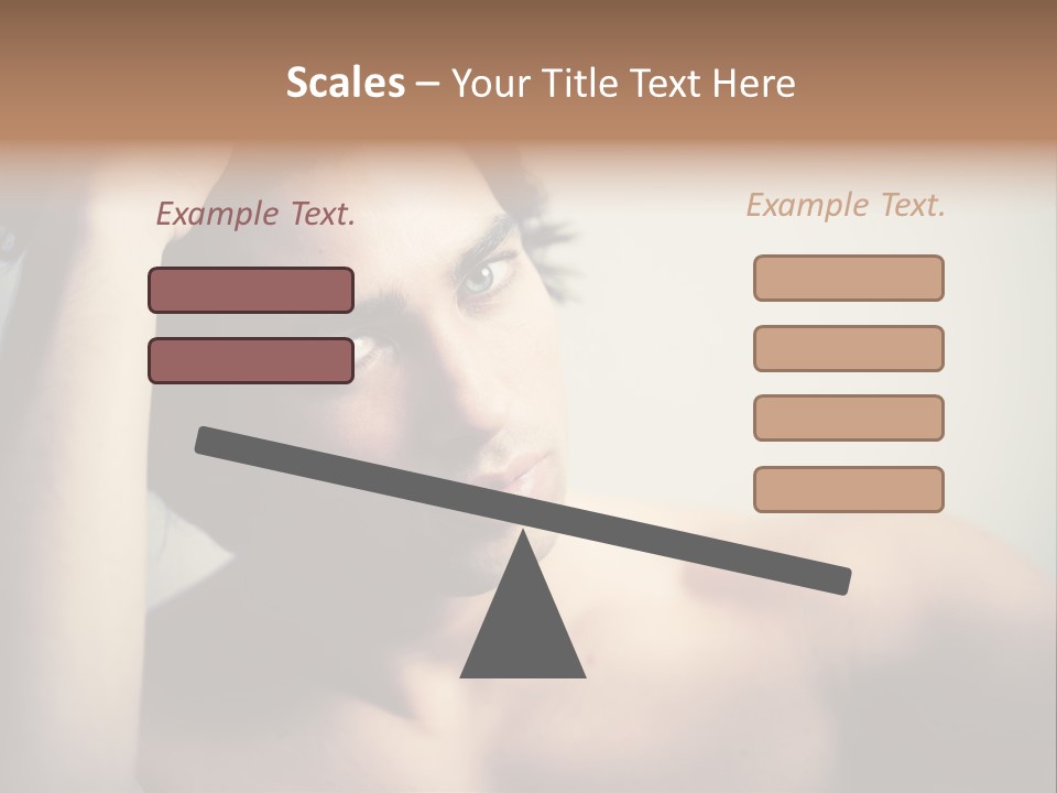 Boy Caucasian Blue PowerPoint Template