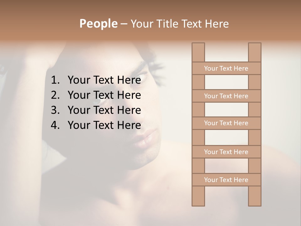 Boy Caucasian Blue PowerPoint Template