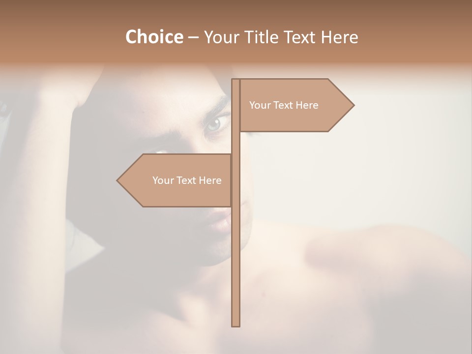 Boy Caucasian Blue PowerPoint Template