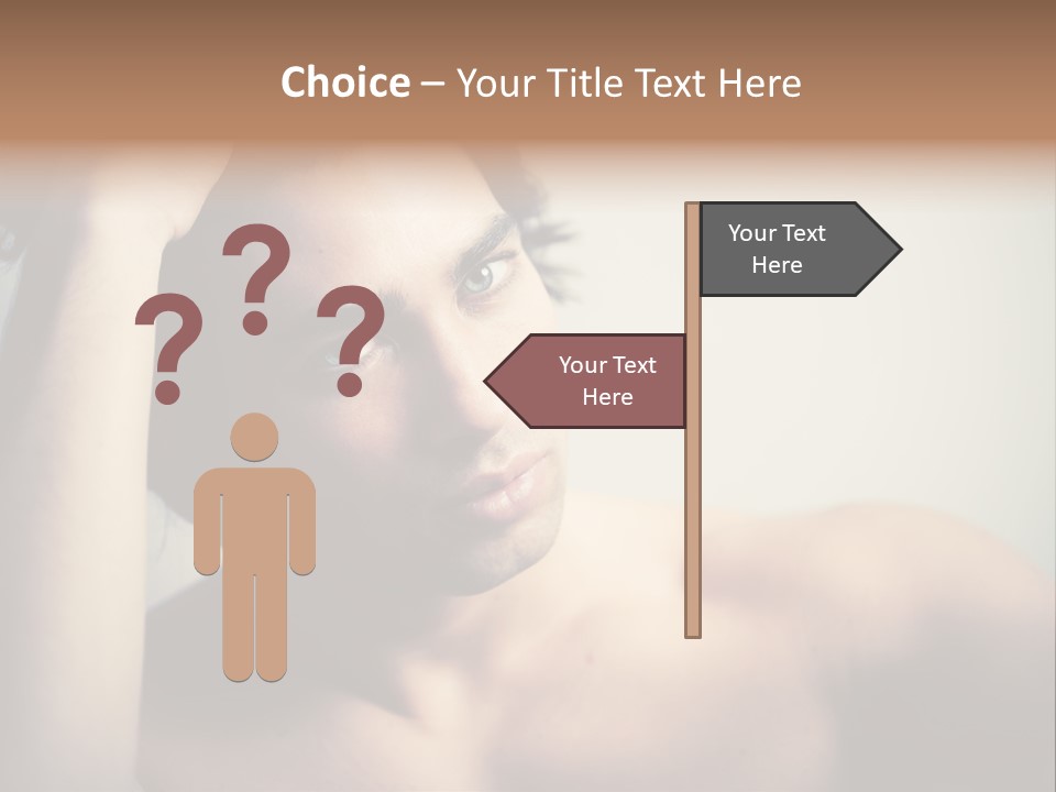 Boy Caucasian Blue PowerPoint Template