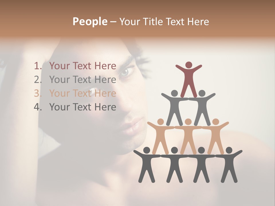 Boy Caucasian Blue PowerPoint Template