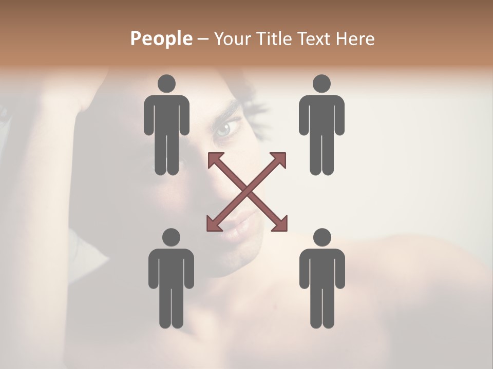 Boy Caucasian Blue PowerPoint Template