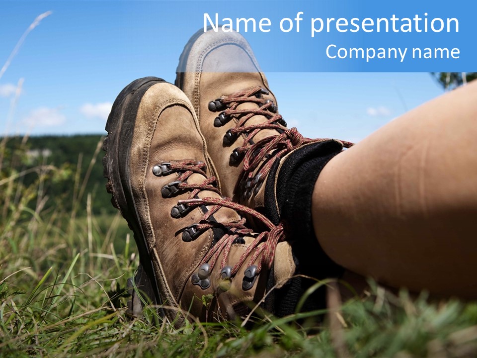 Rest Boots Relaxen PowerPoint Template