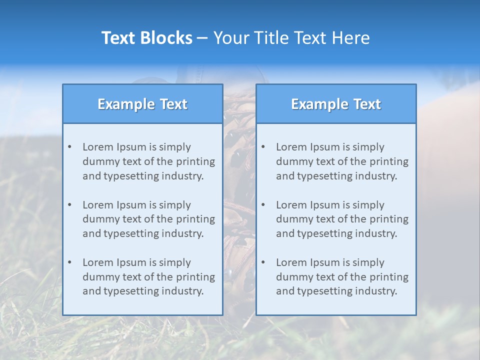 Rest Boots Relaxen PowerPoint Template